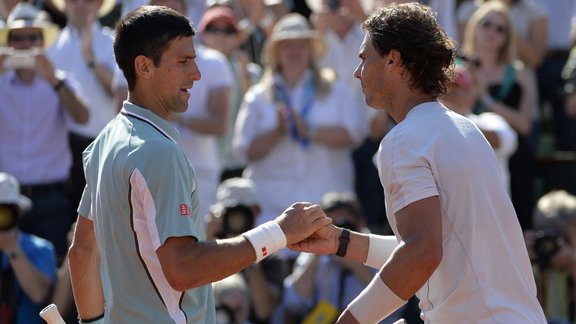 Novak Djokovic and Rafael Nadal