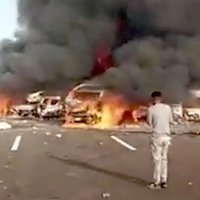 Video: Daudzu transportīdzekļu avārijā Ēģiptē vismaz 32 bojāgājušie