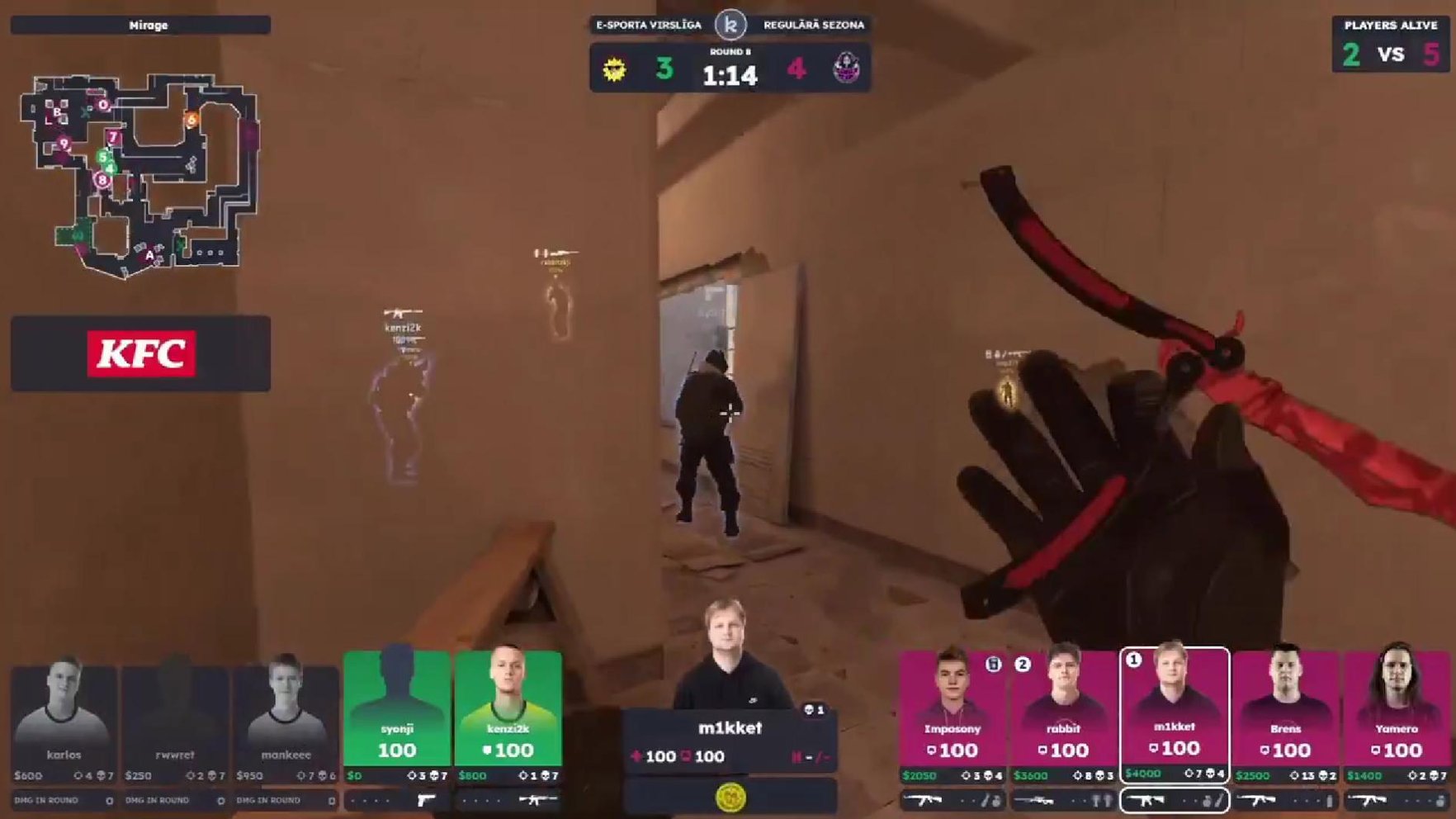 "KFC" Latvijas e-sporta virslīgā noslēdzas regulārā sezona. Video tiešraide