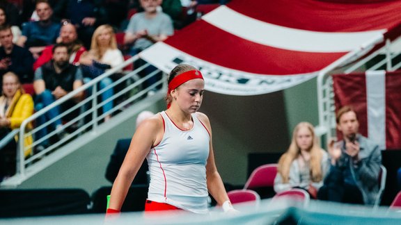 Teniss, Federāciju kauss: Jeļena Ostapenko - Andrea Petkoviča - 67