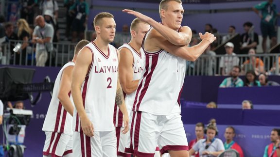 3x3 basketbols, spēle par 3. vietu, Parīzes olimpiskās spēles: Latvija - Lietuva