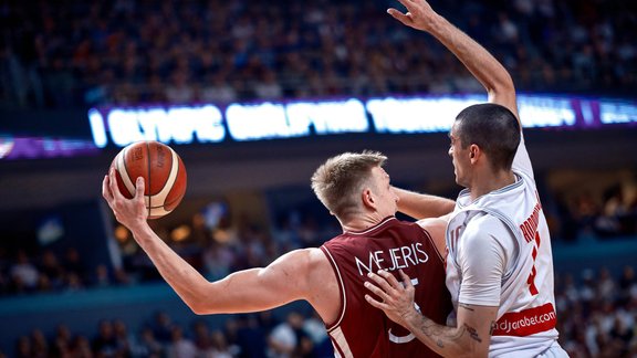 Basketbols, olimpiskā kvalifikācija: Latvija - Gruzija