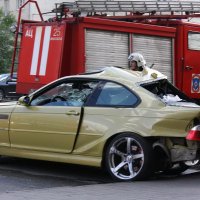 Maskavas 'BMW' kluba pārbrauciens beidzas ar masveida avāriju