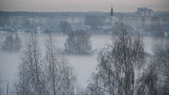 migla, Daugavpils, Daugavpils ziemā, ziema