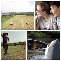 Video: Vietējie Vācijas laukos sarīko sirreālas izrādes garām braucošo vilcienu pasažieriem