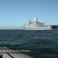Video: Ventspils pusē no jūras desantējas ASV jūras kājnieki