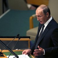 Uzstājoties ANO, Putins aicina izveidot plašu koalīciju pret terorismu un 'Islāma valsti'