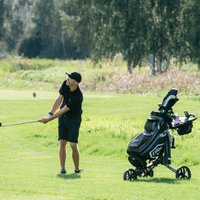 Foto: Latvijas golferi Jūrmalā cīnās par ceļazīmēm uz Franciju