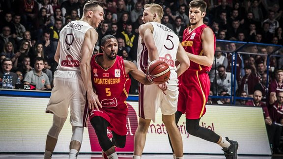 Basketbols, Latvija - Melnkalne  - 1