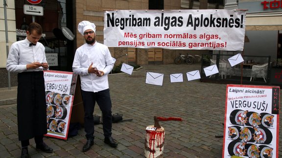 Protests pret 'Tokyo City' aplokšņu algām - 10