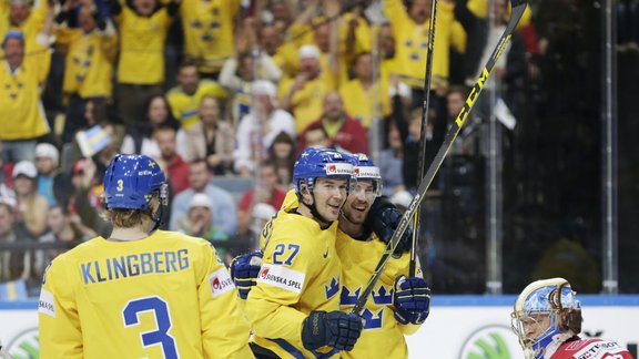 Hokejs, pasaules čempionāts: Zviedrija - Šveice - 1