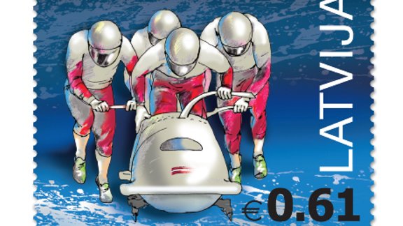 Latvijas Pasts velta pastmarku bobslejam 