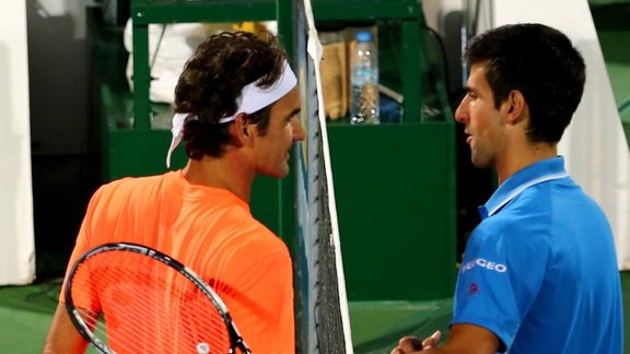 Roger Federer and Novak Djokovic