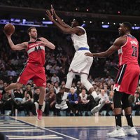 'Knicks' bez Porziņģa cieš zaudējumu pret 'Wizards'