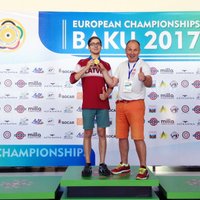 Šāvējs Erbs triumfē Eiropas junioru čempionāta sacensībās 25 metru distancē