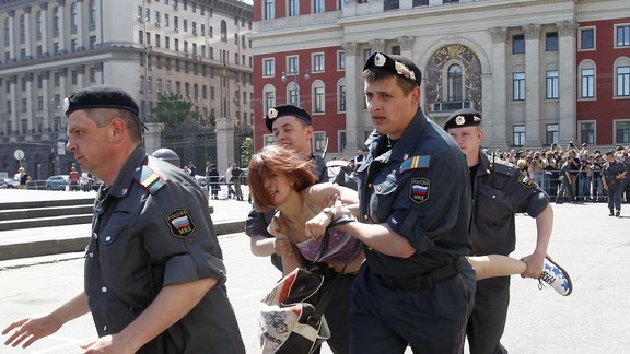 gay pride parade in Moscow