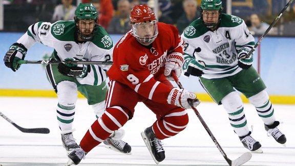 Boston University forward Jack Eichel