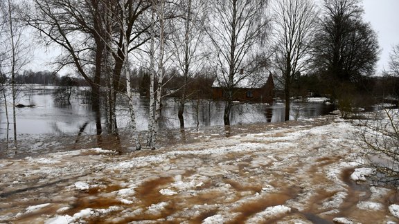 Plūdi un ledus sanesumi Jēkabpils novadā 