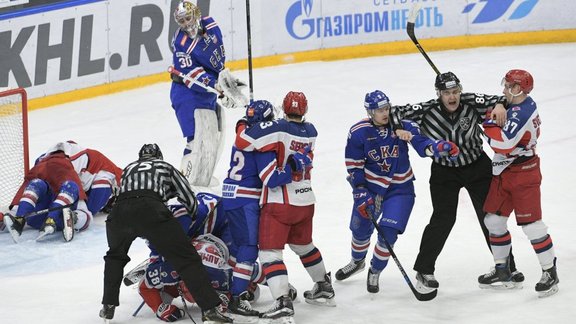 Ice hockey. KHL. SKA vs. CSKA