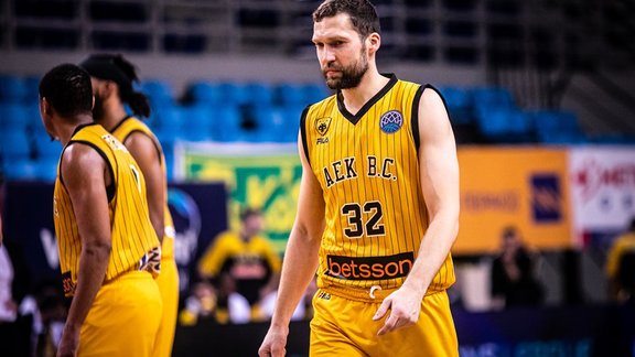 Jānis Strēlnieks, basketbols, AEK