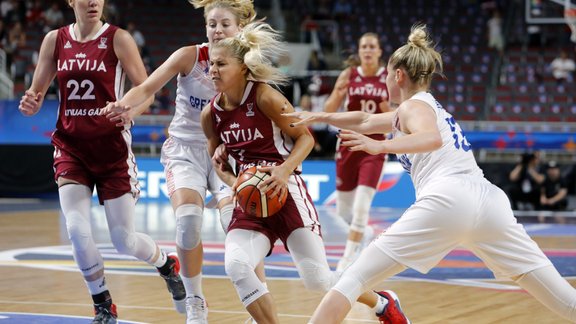 Basketbols, Eurobasket sievietēm: Latvija - Lielbritānija