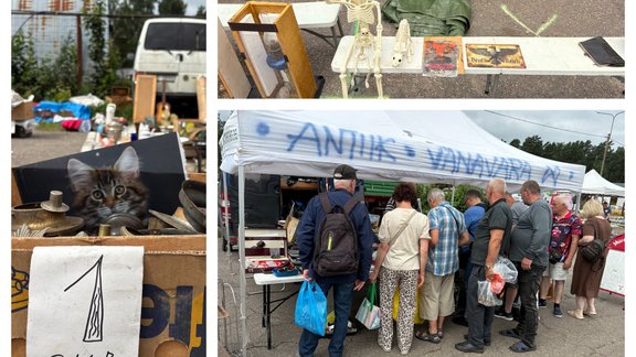 Aculiecinieka foto: Senas auto numurzīmes, protēzes un citi brīnumi Biķernieku tirdziņā 