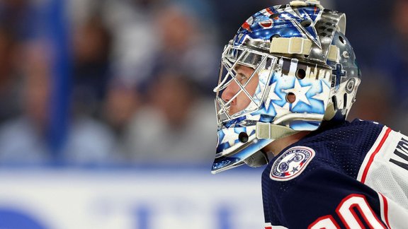 Elvis Merzļikins, hokejs, NHL, Blue Jackets