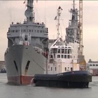 Video: Krievijas jūrnieki ierodas Francijā apgūt 'Mistral' desanta kuģa lietošanu