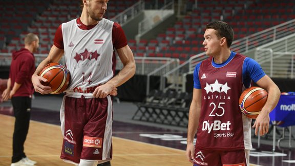 Basketbols, Latvijas vīriešu izlases treniņš