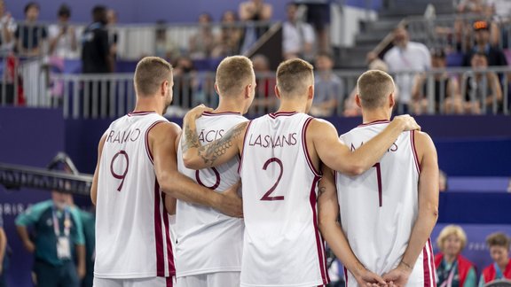 Parīzes olimpiskās spēles, 3x3 basketbols: Latvija - Nīderlande