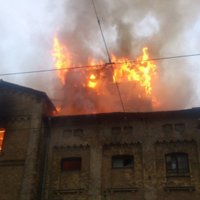 ФОТО, ВИДЕО: Пожар на территории бывшей пивоварни Varpa