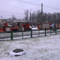 ФОТО: Ложная тревога в Гайльэзерс - прибыли полиция, пожарные и "газовики"