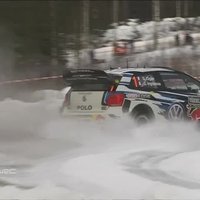 Video: 'Ziemas karalis' Ožjērs uzvar Zviedrijas WRC rallijā