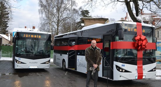 'Jūrmalas autobusu satiksme' prezentē jaunos un videi draudzīgos autobusus 'Isuzu' Citibus'