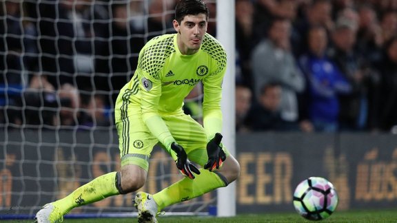 Chelsea Belgian goalkeeper Thibaut Courtois