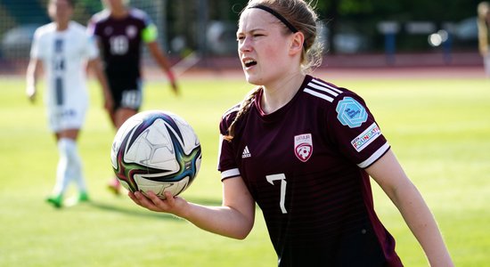 Latvijas futbolistēm zaudējums Eiropas čempionāta kvalifikācijas mačā