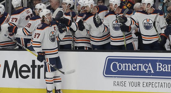 'Oilers' atspēlējas un panāk neizšķirtu Stenlija kausa izcīņas otrās kārtas duelī