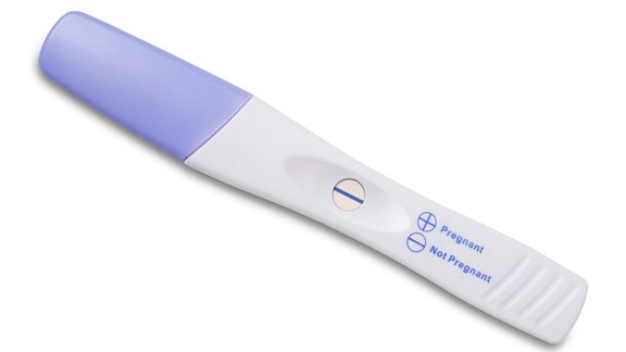 not pregnant, nav grūtniecības tests