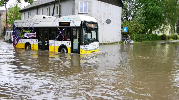 Vētras sekas Jelgavā