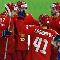 Krievijas hokejisti samazina Slovākijas cerības uz ceturtdaļfinālu