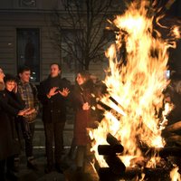 В Вильнюсе состоялись патриотическое и факельное шествия