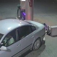 Video: Kā Latvijas autobraucēji taranē benzīntankus