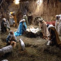 Foto: Daugavpilī atklāta brīvdabas Kristus dzimšanas aina