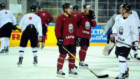 Hokejs, Latvijas izlase pirms spēles pret Norvēģiju - 46