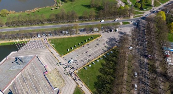 9 мая в Риге: вводятся трехдневные ограничения движения в парке Победы и в его окрестностях
