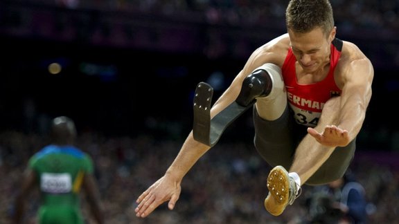 Germany Markus Rehm competing long jump F42/44