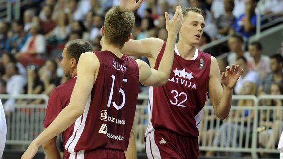 Latvijas izlases pārbaudes spēle basketbolā ar Jaunzēlandi - 14