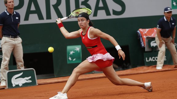 Teniss, French Open: Anastasija Sevastova - Elise Mertensa - 2