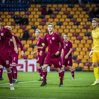 Latvijas U-21 futbolisti EČ kvalifikācijas spēlē piekāpjas Krievijai