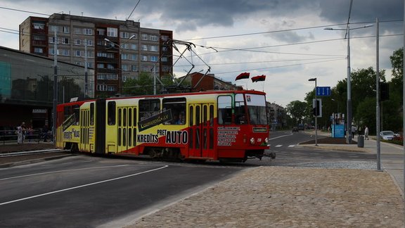 Jaunās tramvaja sliedes Liepājā